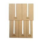 Kit 5 Gabaritos Molde Para Laços Mdf Cru - Agv Criações