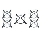 Kit 5 Grade Trempe Grelha Atlas Esmaltada Fogão Cooktop 5 Bocas Agile Up Tropical Glass