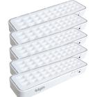 Kit 5 Iluminária Lanterna Emergência 30 Leds Recarregável Lampada com Longa vida util resistente e com alta luminosidade