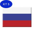 Kit 5 Ímã da bandeira da Rússia