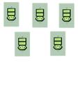 Kit 5 Interruptor 2 Tecla Simples + Tomada Fixa 2P+T 10A Cinza