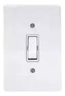 Kit 5 Interruptor Completo Branco Bivolt 4x2 Veltra