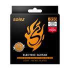 Kit 5 Jogos Encordoamento Guitarra 010/046 Solez Slg10 .010