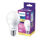 Kit 5 Lampada Led Bulbo Philips 13w Branco Quente 3000K E27