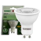 Kit 5 Lampada Led Dicroica MR16 6W Gu10 Dimerizavel 4000K Bivolt - TASCHIBRA