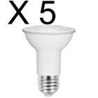 Kit 5 lampada led par20 4,5w 470lm 25 graus branco neutro 4000k e27 stella