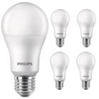 Kit 5 Lâmpada Led Philips 11w Branco Quente 3000K E27 Equivale 75w Luz Amarela Bulbo Super Led Residencial Bivolt