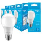 Kit 5 Lâmpadas Led Bulbo Pera A60 De 9W Bivolt Economia 85% De Energia 25.000 Horas Soquete E27 Luz Branca Fria 6500K 803 Lúmens Elgin