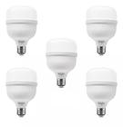 Kit 5 Lâmpadas Led Super Bulbo 30w Alta Potência Bivolt Branco Frio Elgin