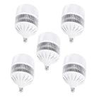 Kit 5 Lâmpadas Led Super Bulbo Alta Potência E27 para Galpão Bivolt Branco Frio 100w E-brilhante