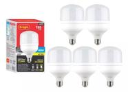 Kit 5 Lâmpadas LED T80 40w 6500k Branco Frio - G-light 