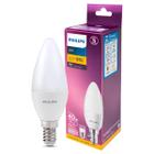 Kit 5 lampadas led vela 3,5w = 40w e14 e27 350lm philips