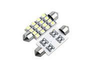 Kit 5 Lâmpadas Torpedo 16 Leds 41Mm