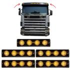 Kit 5 Lanterna Tapa-Sol Led Amarela Compatível Scania S5