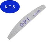 Kit 5 Lixa Bumerang Opi 100/180 O.P.I Unha Porcelana Acrygel Fibra