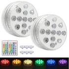 Kit 5 Luminária Led Piscina Controle Remoto Pilha Ventosa Cor RGB