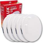 KIT 5 Luminárias Superled Arandela 12W 6500K Branco Frio