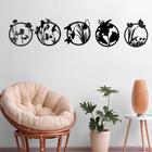 Kit 5 Mandalas quadros Flores Plantas Vazados Mdf decorativo