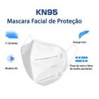 Kit 5 Máscaras KN95 com Clip Nasal - Proteção Máxima com 5 Camadas N95 KN95 PFF2