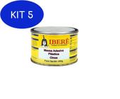 Kit 5 Massa Plástica Cinza Iberê 400G