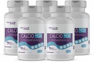 Kit 5 MDK Cálcio, Magnésio,Vitamina D3 e K2 60 Caps 500mg Promel