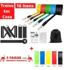 Kit 5 Mini Band + Kit 11 Elastico Extensor Treino Em Casa - Grupo Vellany