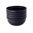 Kit 5 mini bowl tigela pote 340ml - preto