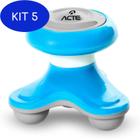 Kit 5 Mini Massageador Corporal Acte T150 Azul
