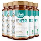 Kit 5 NoHerps Lisina 1000mg Unilife 90 comprimidos Laranja e Acerola