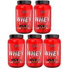 Kit 5 Nutri Whey Integralmédica Pote 900g Chocolate