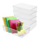 Kit 5 Organizador armário/escritório Acrílico 15x30x8