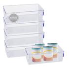 Kit 5 Organizador Geladeira/cozinha Acrílico 11,5x34,8