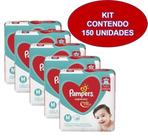 Kit 5 Pacotes Fraldas Pampers Descartável Infantil Atacado