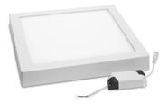 kit 5 Painel Plafon Led 36w Sobrepor Quadrado 40x40 Branco Frio 6000k