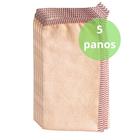 Kit 5 Panos de Limpeza Multiuso Microfibra Alta Absorção, Não Solta Fiapos, Secagem Rápida, Ideal Para Vidros e Superfícies Delicadas - COZZILAR