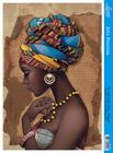 Kit 5 Papel Decoupage Arte Francesa Africana Colar Amarelo AF-286 31,1x21,1cm Litoarte
