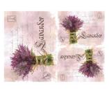 Kit 5 Papel Decoupage Opapel 30x45cm 2378 Flor Lavanda Opa