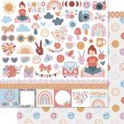 Kit 5 Papel Scrapbook Dupla Face Good Vibes Sd-1260 30,5x30,5cm Litoarte