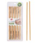 Kit 5 Pares (10 Palitos) Hashi Bambu Resistente Higiênico