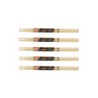 Kit 5 Pares Baqueta 5a Zeus Original Ponta Madeira Maple 5a