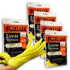 Kit 5 Pares Luvas Multiuso Latex G / 9 Foxlux Amarela