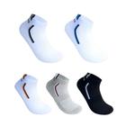 Kit 5 Pares Meias Esportivas Soquete Cano Curto Tam: 32 à 38