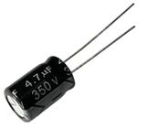 Kit 5 pçs - capacitor eletrolitico 4,7x350v - 4,7uf x 350v