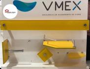 Kit 5 peças acessórios para banheiro vidro Vmex- Amarelo
