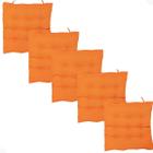 Kit 5 Peças Futton 40x40cm Com Diversas Cores Futon P/ Cadeiras Banquetas Pallets Almofadas Sofás Macio 