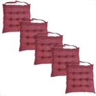 Kit 5 Peças Futton 40x40cm Com Diversas Cores Futon P/ Cadeiras Banquetas Pallets Almofadas Sofás Macio