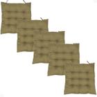 Kit 5 Peças Futton 40x40cm Com Diversas Cores Futon P/ Cadeiras Banquetas Pallets Almofadas Sofás Macio 