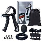 Kit 5 Peças Handgrip Ajustável Com Contador Exercícios Mãos Antebraço