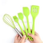 Kit 5 Peças Jogo de Cozinha de Silicone Resistente a Altas Temperaturas Conjunto de Utensílios Verde - Aquilae