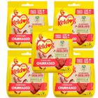 Kit 5 petisco keldog bifinho criadores churrasco cães 250g